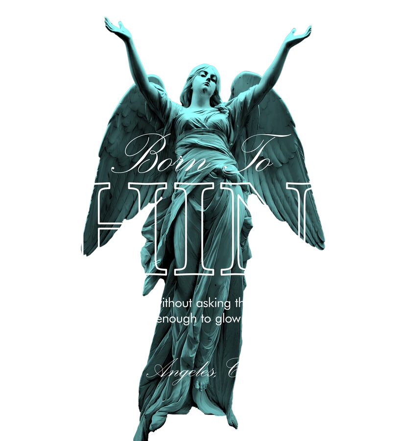 Desain kaos: malaikat Born To Shine