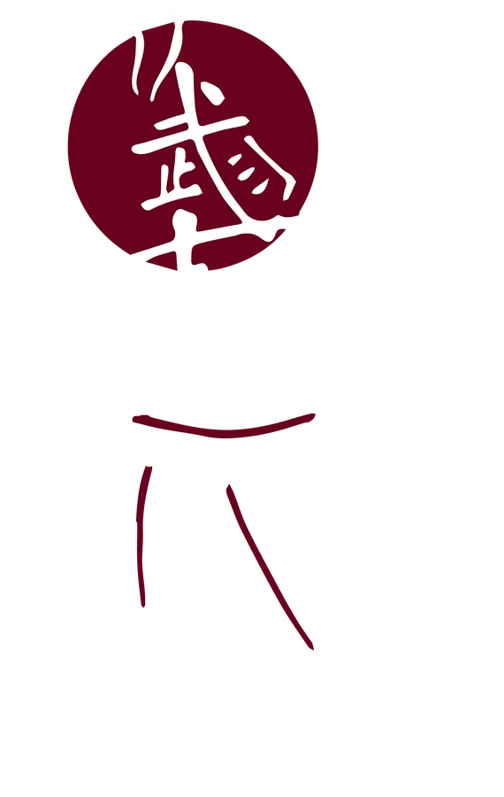 Desain kaos: kaligrafi Bushido